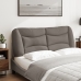 Cabecero de cama acolchado tela gris taupé 120 cm