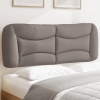 Cabecero de cama acolchado tela gris taupé 120 cm