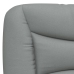 Cabecero de cama acolchado tela gris claro 140 cm