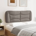 Cabecero de cama acolchado tela gris taupé 140 cm