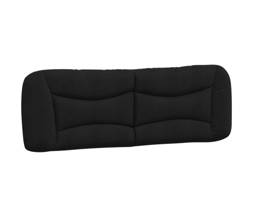 Cabecero de cama acolchado tela negro 160 cm