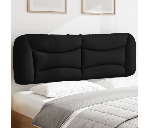 Cabecero de cama acolchado tela negro 160 cm