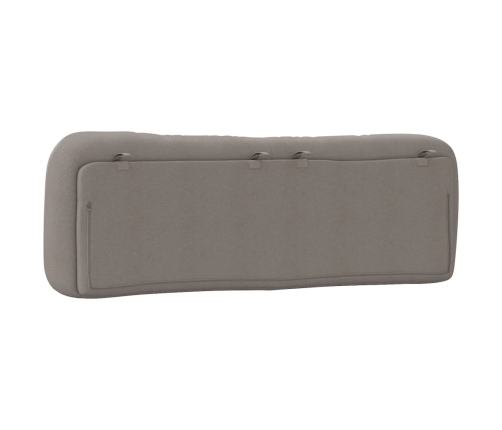 Cabecero de cama acolchado tela gris taupé 160 cm