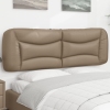 Cabecero de cama acolchado cuero sintético capuchino 160 cm