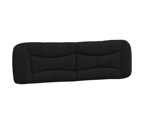 Cabecero de cama acolchado tela negro 180 cm