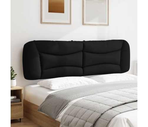 Cabecero de cama acolchado tela negro 180 cm