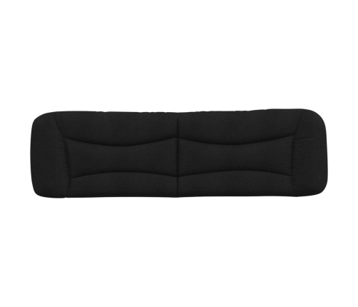 Cabecero de cama acolchado tela negro 180 cm