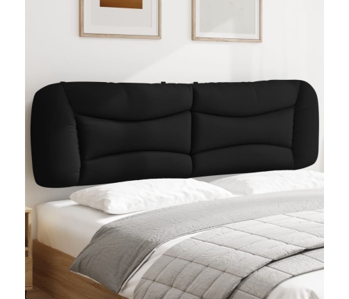 Cabecero de cama acolchado tela negro 180 cm