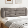 Cabecero de cama acolchado tela gris taupé 180 cm