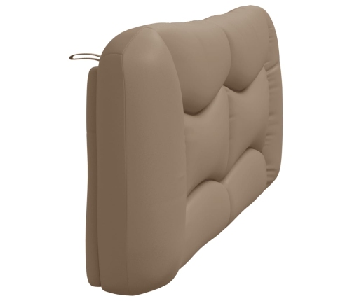 vidaXL Cabecero de cama acolchado cuero sintético capuchino 180 cm