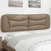 vidaXL Cabecero de cama acolchado cuero sintético capuchino 180 cm