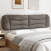 Cabecero de cama acolchado tela gris taupe 200 cm