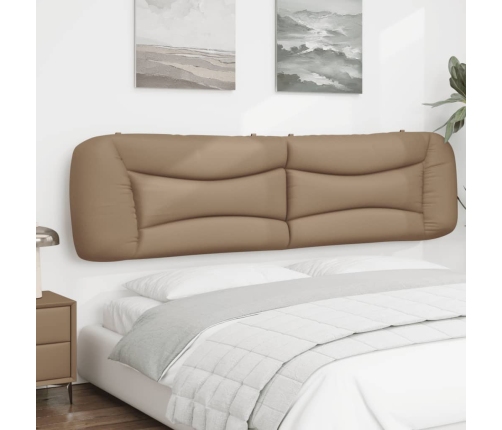 Cabecero de cama acolchado cuero sintético capuchino 200 cm