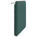 Cabecero de cama acolchado terciopelo verde oscuro 80 cm