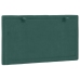 Cabecero de cama acolchado terciopelo verde oscuro 80 cm