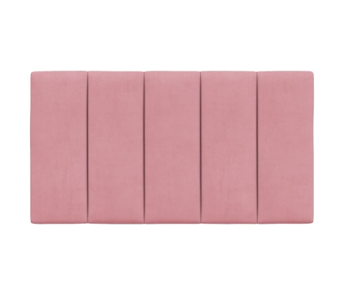 Cabecero de cama acolchado terciopelo rosa 80 cm