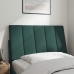 Cabecero de cama acolchado terciopelo verde oscuro 90 cm