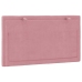 Cabecero de cama acolchado terciopelo rosa 90 cm