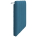 Cabecero de cama acolchado terciopelo azul 100 cm