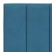 Cabecero de cama acolchado terciopelo azul 100 cm