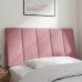 Cabecero de cama acolchado terciopelo rosa 100 cm