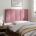 Cabecero de cama acolchado terciopelo rosa 100 cm