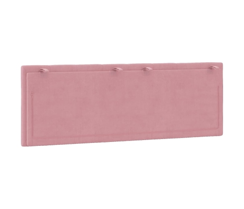 Cabecero de cama acolchado terciopelo rosa 120 cm