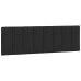 Cabecero de cama acolchado terciopelo negro 160 cm