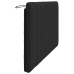 Cabecero de cama acolchado terciopelo negro 160 cm