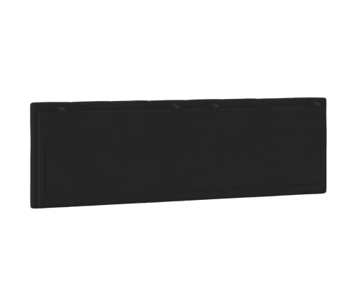 Cabecero de cama acolchado terciopelo negro 160 cm