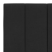 Cabecero de cama acolchado terciopelo negro 160 cm