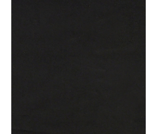 Cabecero de cama acolchado terciopelo negro 160 cm
