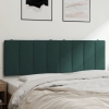 Cabecero de cama acolchado terciopelo verde oscuro 160 cm