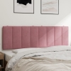 Cabecero de cama acolchado terciopelo rosa 160 cm