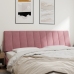 Cabecero de cama acolchado terciopelo rosa 180 cm