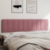 Cabecero de cama acolchado terciopelo rosa 200 cm