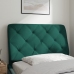 Cabecero de cama acolchado terciopelo verde oscuro 80 cm