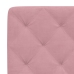 Cabecero de cama acolchado terciopelo rosa 80 cm