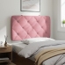 Cabecero de cama acolchado terciopelo rosa 90 cm