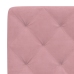 Cabecero de cama acolchado terciopelo rosa 90 cm