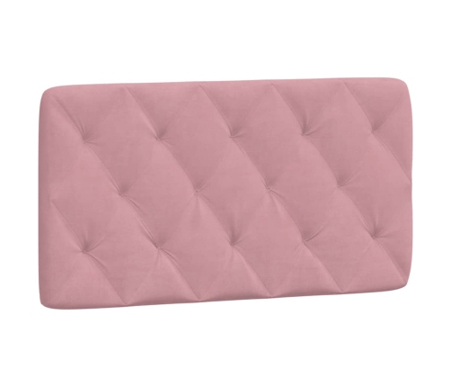 Cabecero de cama acolchado terciopelo rosa 100 cm