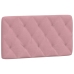 Cabecero de cama acolchado terciopelo rosa 100 cm