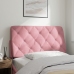 Cabecero de cama acolchado terciopelo rosa 100 cm