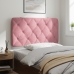 Cabecero de cama acolchado terciopelo rosa 100 cm