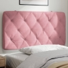 Cabecero de cama acolchado terciopelo rosa 100 cm