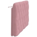 Cabecero de cama acolchado terciopelo rosa 120 cm