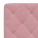 Cabecero de cama acolchado terciopelo rosa 120 cm