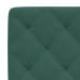 Cabecero de cama acolchado terciopelo verde oscuro 140 cm