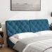 vidaXL Cabecero de cama acolchado terciopelo azul 160 cm