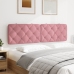 Cabecero de cama acolchado terciopelo rosa 180 cm